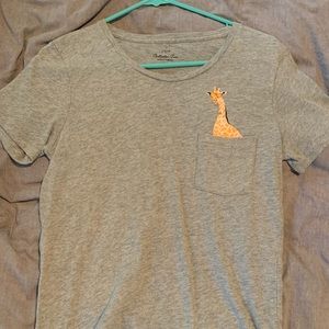 J Crew Giraffe Collectors Tee